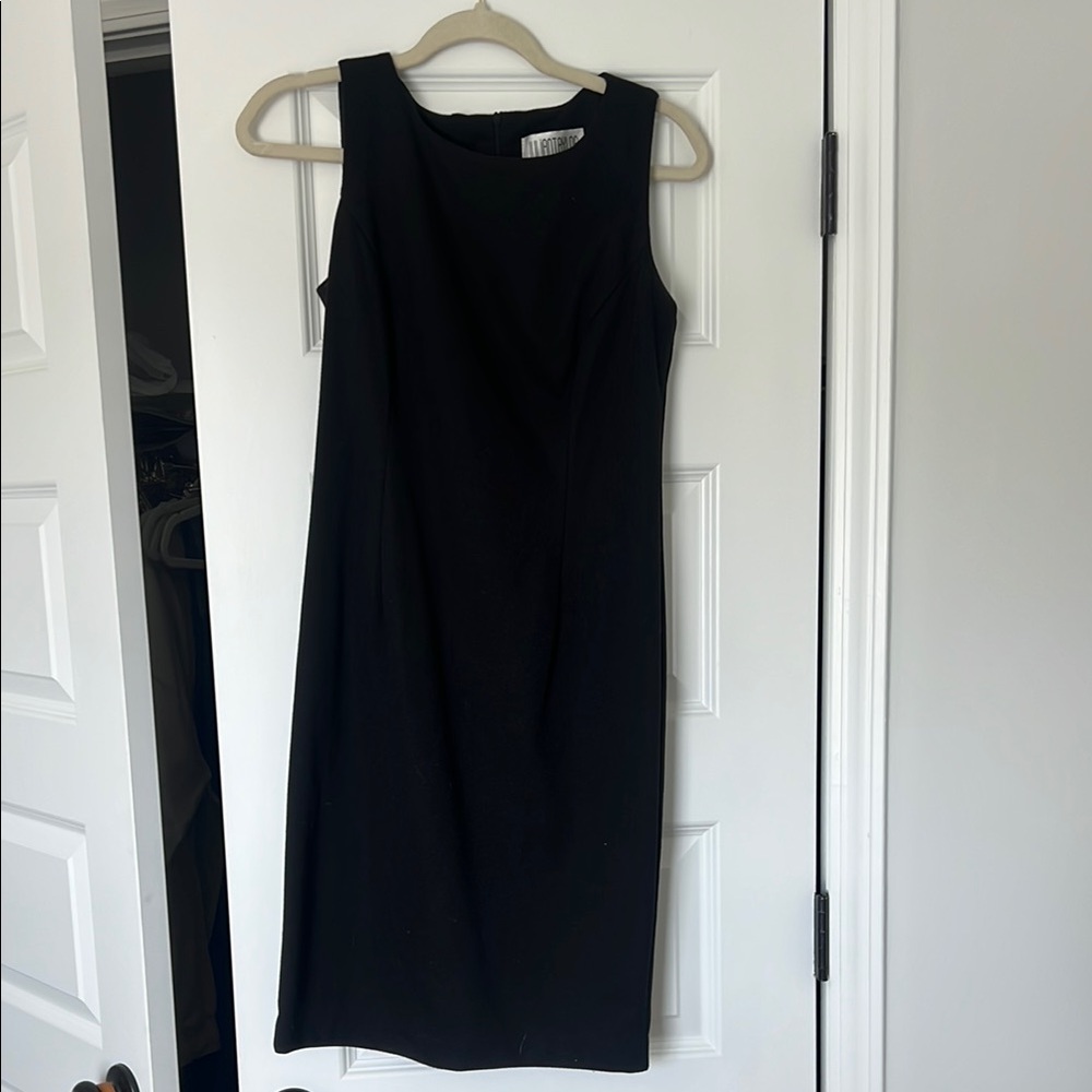 Julian Taylor Black Sleeveless Sheath Dress